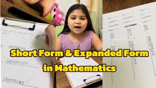 Short Form and Expanded Form in Mathematics  Grade 3 Math 8 years old DjYeshaVlogs [upl. by Ynnob]