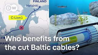 Baltic Sea cables Does the trail lead to China  DW News [upl. by Etnemelc887]