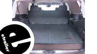 etrailer  WeatherTech Cargo Liner Review  2016 Chevrolet Tahoe [upl. by Graniah479]