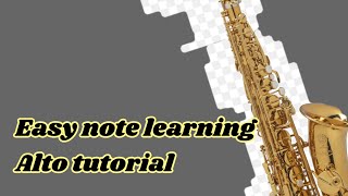 Beginners alto saxophone tutorial [upl. by Zetes]