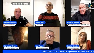 DIRETTA PREPARTITA ROSSOBLÙ CAGLIARI  LECCE 03052024 [upl. by Nyer]