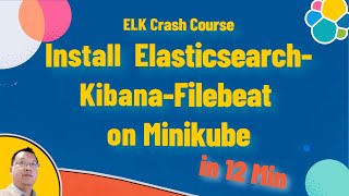 Install ELK Elasticsearch Kibana and Filebeat on Minikube [upl. by Akenom]