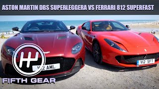 Aston Martin DBS Superleggera VS Ferrari 812 Superfast  The FULL Challenge  Fifth Gear [upl. by Acima408]