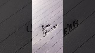 Luis Romero name writing  shorts calligraphy art [upl. by Ereynihc203]