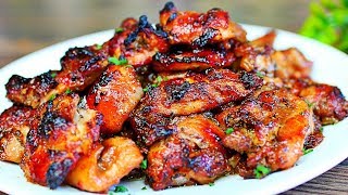 Honey Garlic Baked Chicken Thighs Recipe  Easy Chicken Recipe [upl. by Iralam]