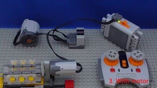 Tutorial Lego Power Functions  Connect  Motor and Wheel [upl. by Nylarat570]