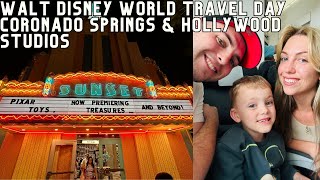 Walt Disney World Travel Day  Coronado Springs Hollywood Studios and Radisson Manchester [upl. by Kathi]