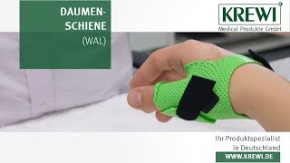 8 Daumenfunktionsschiene Wal  Rhizarthrose  Ergotherapie [upl. by Hillell]