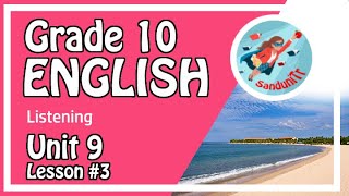 Grade 10 English Language  Unit 9Lesson 03  🇱🇰⛱☀🚐🌊 [upl. by Aivle]