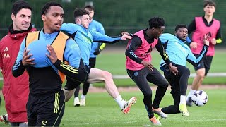 Arsenal Players Last Preparations Vs Sheffield United  Arteta Anticipates A Hard Game [upl. by Joseito]