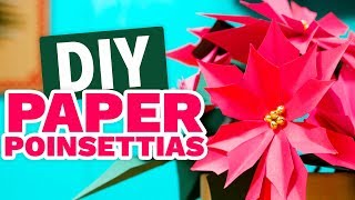 DIY Paper Poinsettias  HGTV Handmade [upl. by Strauss286]