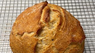 EASY DUTCH OVEN BREAD RECIPE [upl. by Jannelle]