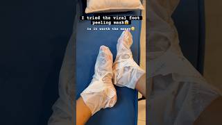 Trying the viral foot peeling mask😱 viral viralproducts ashortaday [upl. by Adlai8]