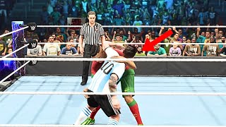 CR7 VS Messi🫨 WWE 2K24 LIVE🔴 [upl. by Christenson]