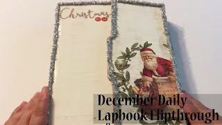 December Daily  Lapbook Flipthrough [upl. by Hadwin]