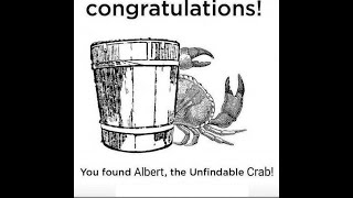 Congratulations You found Albert the Unfindable Crab [upl. by Ludmilla]