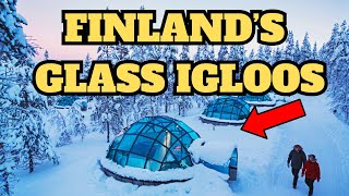 Finlands Unforgettable Nights in a Glass Igloos Northern Lights Experience finland finlandia [upl. by Merci]