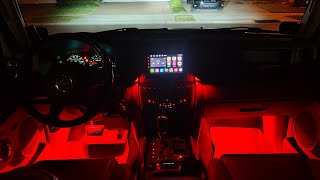 Jeep Commander XK  NEW Interior LEDs [upl. by Hgieleak]