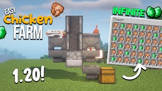 AUTO Cooked Chicken  EMERALD Farm  Minecraft 120 [upl. by Adnola]