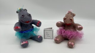 Needle Felting HIPPO Tutorial [upl. by Marcellina]