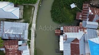 Aerial view of the house by the river [upl. by Andrade]