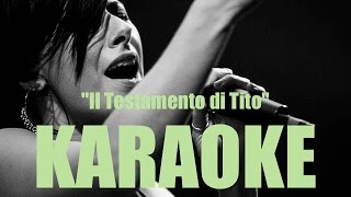 Melody  Il Testamento di Tito  Karaoke [upl. by Siram51]