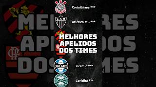 APELIDOS DOS TIMES futebol brasileirão futebolbrasileiro libertadores [upl. by Etac]