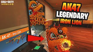 NEW LEGENDARY AK47 IRON LION IN COD MOBILE IS AMAZING 😍🙌 [upl. by Apoor]