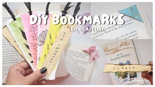 DIY Easy amp Aesthetic Bookmark Ideas  Aasthaetics [upl. by Henrie]