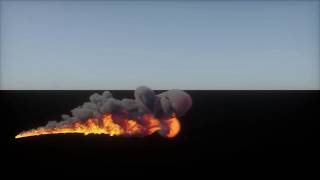 Cinema4D TurbulenceFD flamethrower [upl. by Nemrak655]