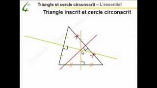 Maths 4ème  Triangle et cercle circonscrit  Mathématiques quatrième [upl. by Anovahs]