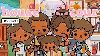 🏡 AESTHETIC HOUSE TOUR BIG FAMILY Toca Boca Roleplay 🌈 tocaboca [upl. by Lurie]