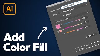 How to Add a New Fill in Illustrator [upl. by Attenehs]