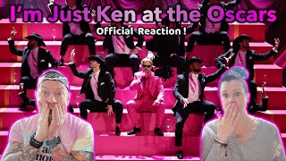 Im Just Ken live Oscars performance Official Reaction Ryan Gosling Mark Ronson Slash [upl. by Annwahs603]