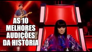 The Voice  As 10 Melhores Audições do Mundo de Acordo com Jurados [upl. by Oretna929]