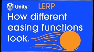 How different easing functions affect movement Unity 2021 Code included [upl. by Champaigne316]