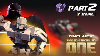 Making TRANSFORMERS ONE D16Megatron Minecraft Model timelapse Part 2 FINAL [upl. by Lehrer538]