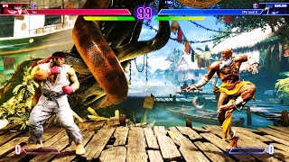 Ryu vs Yoga Dhalsim Hardest Street Fighter 6 Epic Battle [upl. by Amaso]