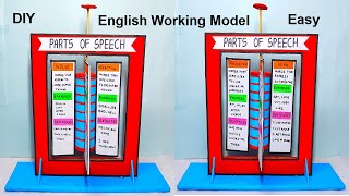 english project working model  parts of speech  science exhibition project  diy  howtofunda [upl. by Ruthven]