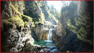 Stuibenfälle Reutte Tirol Magical Waterfalls and Pools green blue crystal clear Water [upl. by Ahsihat707]