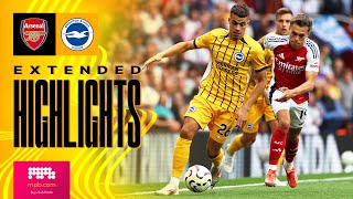 EXTENDED HIGHLIGHTS  Arsenal v Brighton  Premier League [upl. by Terag]