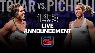 Stacie Tovar vs Alessandra Pichelli — CrossFit Open Announcement 143 [upl. by Maxie581]