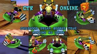 CTR Online  Playing with childhood dream character Oxide [upl. by Icrad]