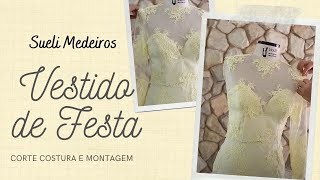 VESTIDO DE FESTA  O PODER DA COSTURA  DIY  PASSO A PASSO  CORTE E COSTURA inspiration CHANEL [upl. by Yorgo777]