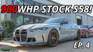 900WHP STOCK S58 Spool Performance Upgraded Twin Turbos  Port Injection RACEBOX M4 EP 4 [upl. by Manvel]