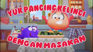 SI BULAN KOKI SUPER YUK PANCING KELINCI DENGAN MASAKAN  KARTUN amp LAGU ANAK  BAHASA INDONESIA [upl. by Aloek]