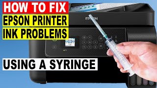 How To Fix BLACK INK NOT PRINTING  COLOR PROBLEM ON EPSON L5290 L5190 L3250 L3210 L3150 etc [upl. by Schinica]