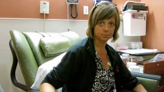 Breast cancer Amys first chemotherapy treatment [upl. by Vandyke]