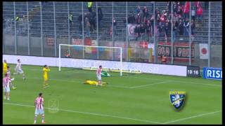 21a GIORNATA SERIE B 20142015 HIGHLIGHTS FROSINONEVICENZA 10 [upl. by Haiasi]