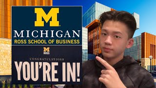 THIS IS HOW I GOT DIRECTLY ADMITTED INTO MICHIGAN ROSS SCHOOL OF BUSINESS  SATGPAPortfolio [upl. by Vogeley]